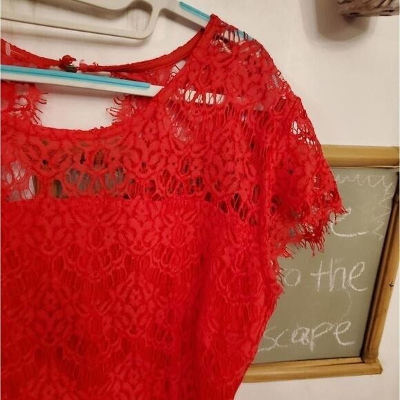 LANE Bryant BarbieCore Back Cutout Lace Fit & Flare Party Cocktail Dress Plus 22 - Picture 6 of 14